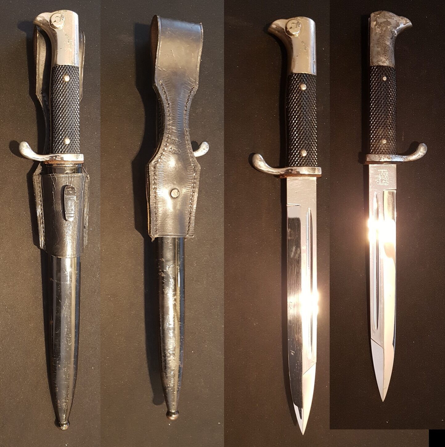 3. Reich Wehrmacht Seitengewehr KS 98, Koppelschuh mit Hersteller und