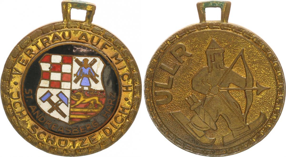 Insigne Médaille ULLR Tyrol Ski Montagne – « In Bergen Bin Ich Dein Schutz », Allemagne 1920