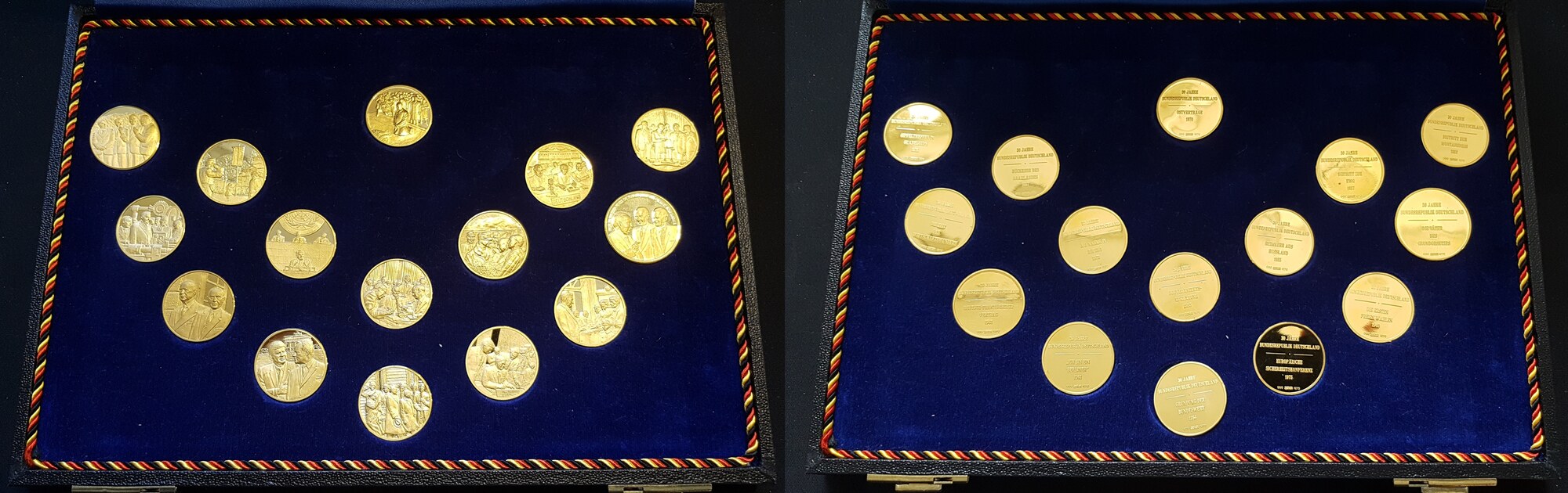 Larius Group Medaille Orden 35 Jahre Jubiläum – Personalisierbarer Ehrenorden Zum Geburtstag | Gold, 70 Mm Mit Halsband