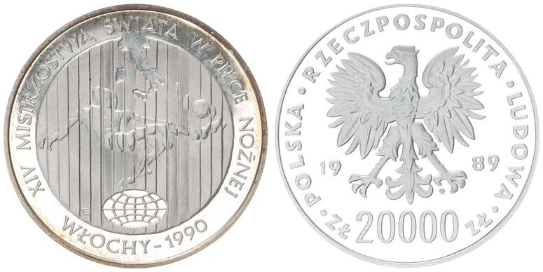 20 000 Zlotych 1989 Polen 20 000 Zloty 1988 Fussball WM 1990 PP MA polen-200-000-zloty-1991-200-jahre-verfassung-polierte-platte-ma-shops