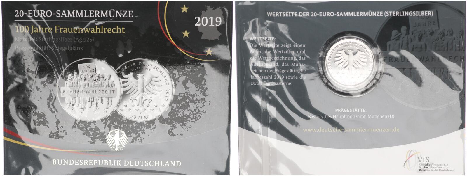 Bundesrepublik Deutschland 20 Euro 2019 100 Jahre Frauenwahlrecht PP bundesrepublik-deutschland-20-euro-2019-100-jahre-frauenwahlrecht-pp