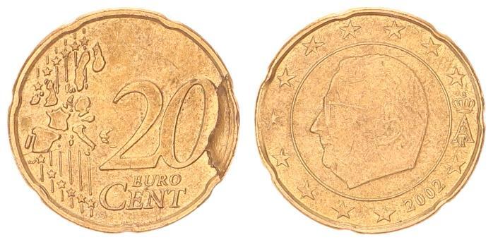 20 Cent Belgien Fehlpragung