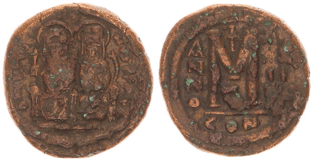 Antike / Byzanz Justinus II Byzanz Justinus II. 565578 n.Chr Bronze