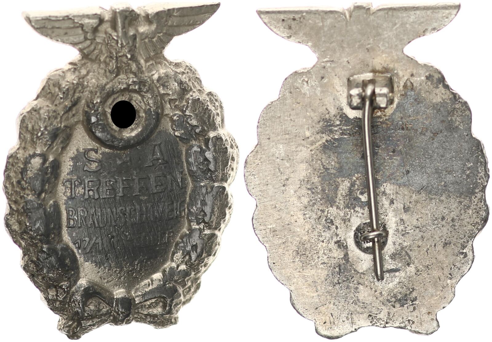 3. Reich Orden SA Treffen Braunschweig massive Ausführung guter Zustand