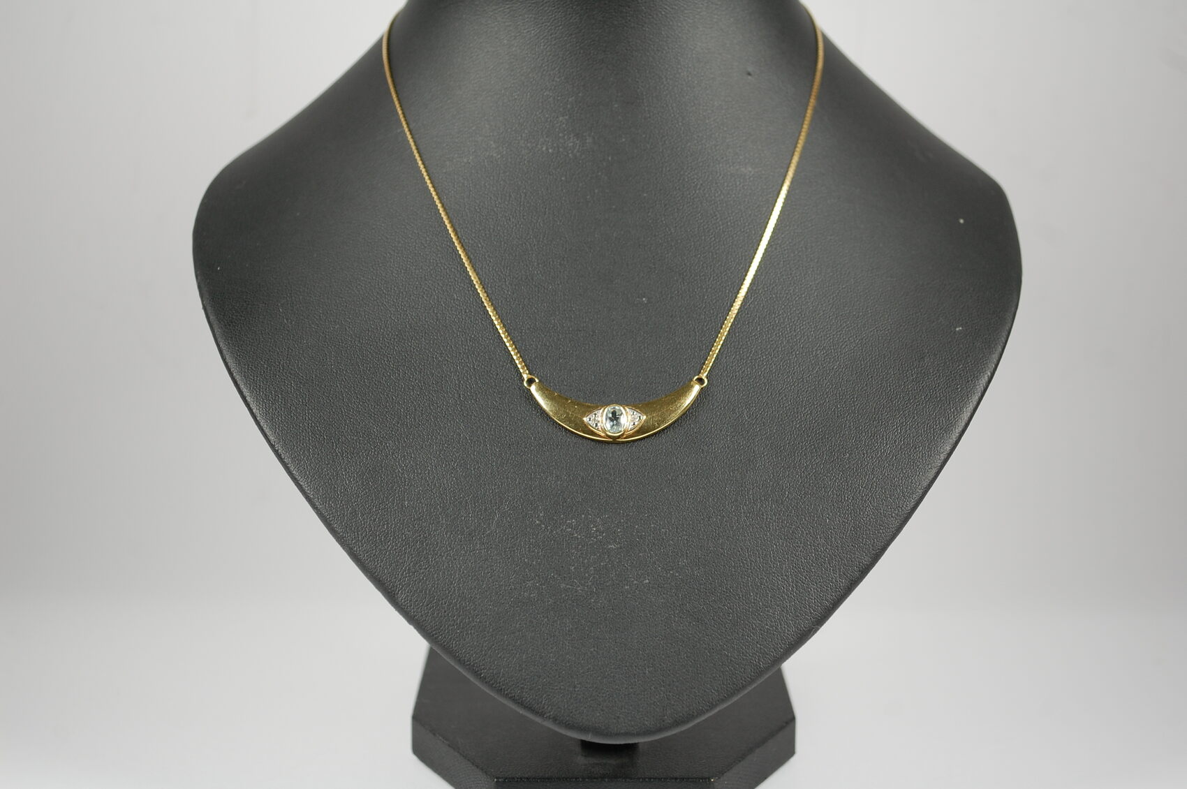 Kette Mit Aquamarin Und Kleinen Diamanten 585 Gold 4 5g 41cm Lang 585-gold-herrenring-6-13gramm-ringgr-e-61-ma-shops