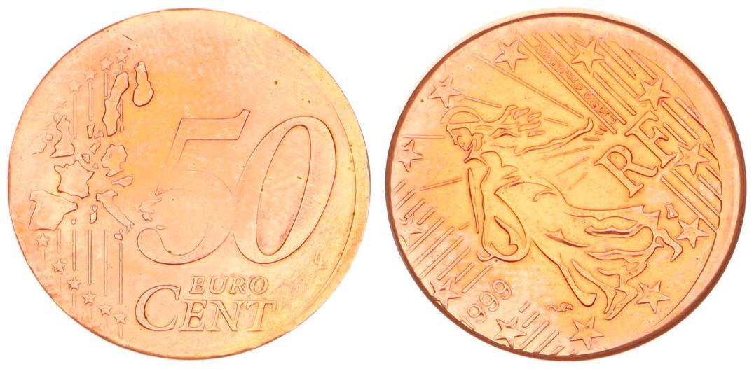 50 Cent Frankreich Fehlpragung