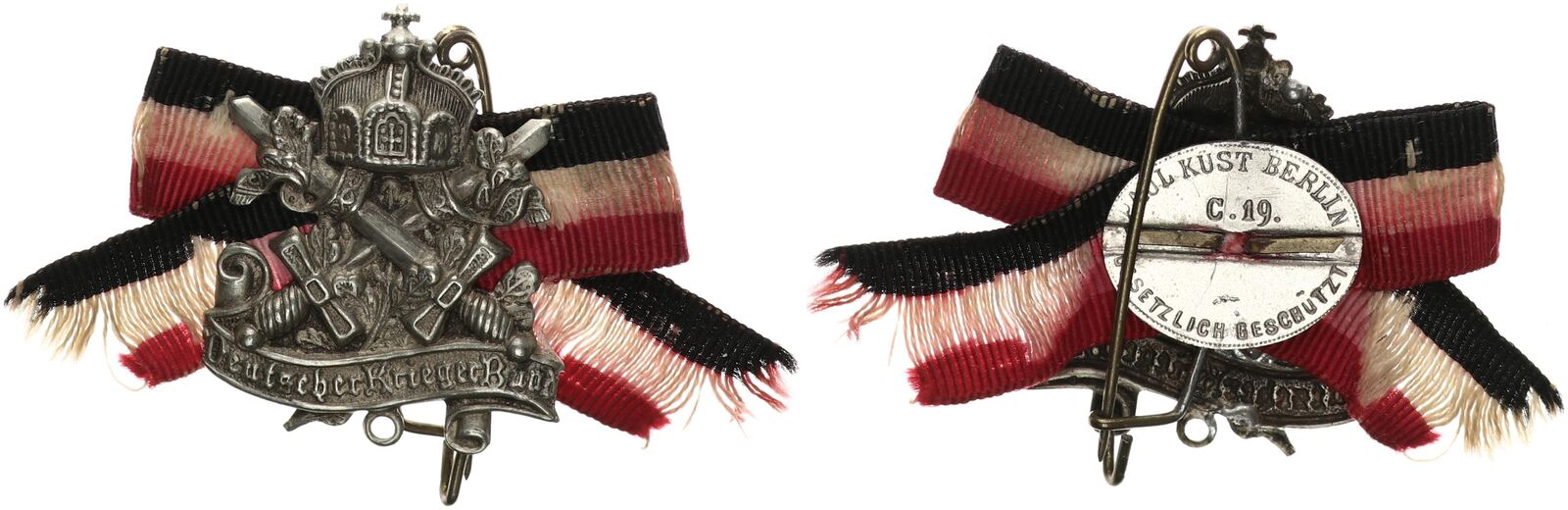 Kaiserreich Orden Deutscher Kriegerbund guter Zustand