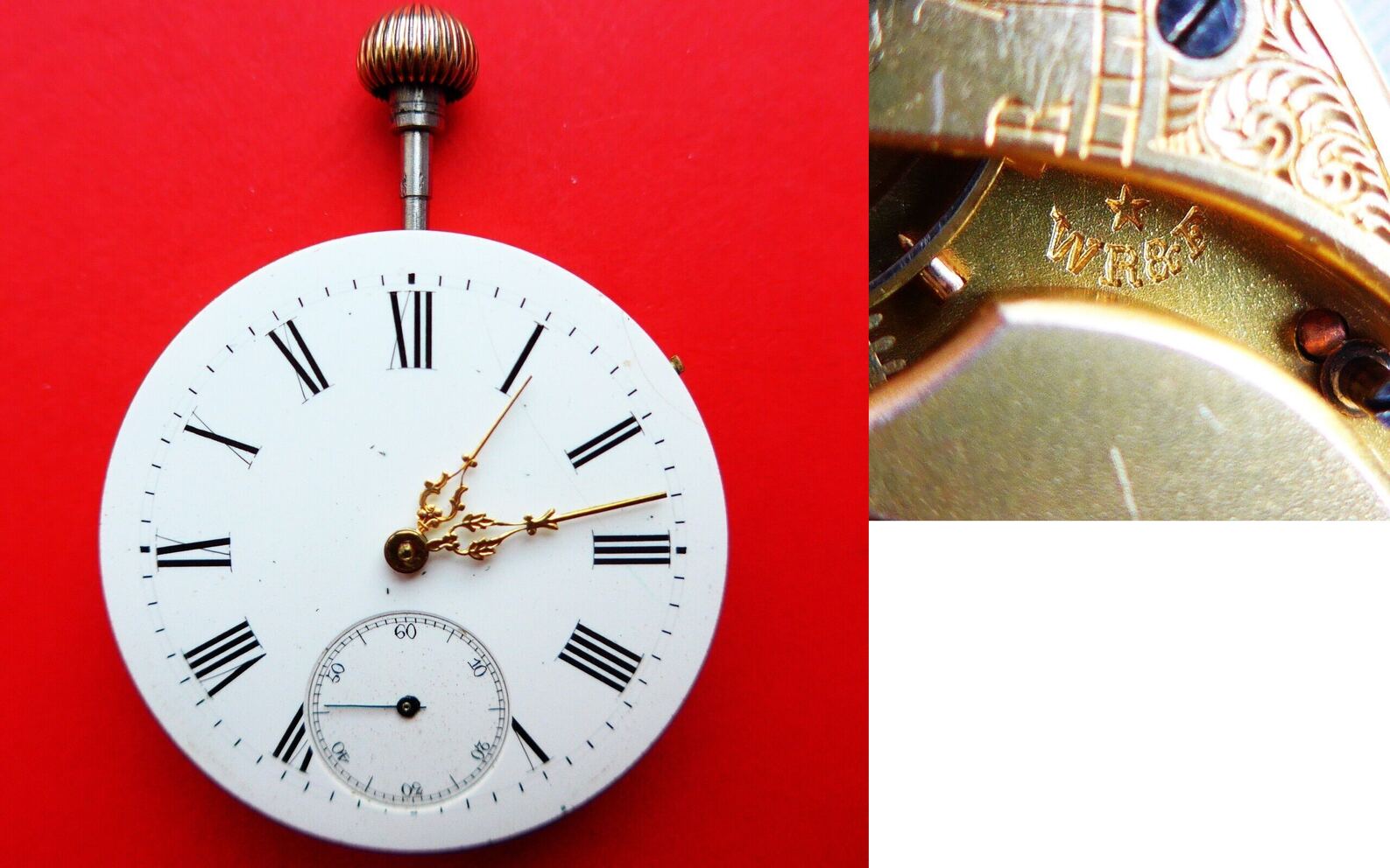 Schweiz, HERREN TaschenUHR Werk, gutes UHRWERK WR F