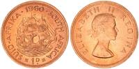 Südafrika 1 Penny Elisabeth II. -