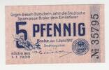 Deutschland / Brake 5 Pfennig Deutschland / Brake, 5 Pfennig, 1917 -
