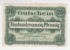 Deutschland / Hannover 25 Pfennig Deutschland / Hannover, 25 Pfennig-Schein, 1917 -