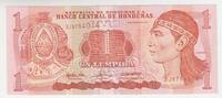 Honduras 1 Lempira Banknote HONDURAS, 1 Lempira Banknote -