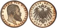 Württemberg - Deutsches Kaiserreich 5 Reichsmark König Wilhelm II. -