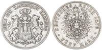 Hamburg - Deutsches Kaiserreich 5 Mark -