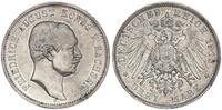 Sachsen - Deutsches Kaiserreich 3 Mark 3 Reichsmark König Friedrich August III -
