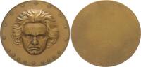 Deutschland / Österreich Medaille Beethoven Große schwere Bronzemedaille von Mozart von A. Hartig -
