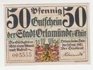 Deutschland / Orlamünde 50 Pfennig Deutschland / Orlamünde, 50 Pfennig-Schein, 1921 -