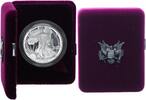 USA - American Eagle 1 Dollar - 1 Unze Silber USA One Dollar - 1 $ American Eagle 1 oz Feinsilber mit Box und Zertifikat -