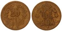Kolonien Deutsch-Ostafrika 20 Heller J.727 b Messing -