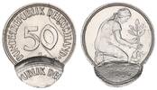 Deutschland 50 Pfennig Fehlprägung ,Wertseite 2 x geprägt, mit Riffelrand -