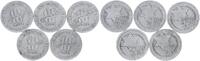Deutschland - Polen 5x 10 Mark (mit Echtheitszertifikat) Lot 5x 10 Mark Aluminium Getto Litzmannstadt (4) -