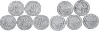 Deutschland - Polen 5x 10 Mark (mit Echtheitszertifikat) Lot 5x 10 Mark Aluminium Getto Litzmannstadt (6) -