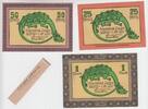 Langenaltheim 3 Scheine zu 25,50Pfennig & 1 Mark Langenaltheim, 3 Scheine zu 25,50Pfennig & 1 Mark, 1920 -