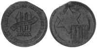 Deutschland / Polen / Getto Litzmannstadt 10 Mark (mit Echtheitszertifikat und Fachbuch ) MAGNESIUM !!! Fehlprägung mit Zainende 1,71g -
