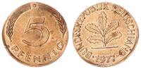 Deutschland 5 Pfennig Fehlprägung: auf Ronde in 1 Pfennig Größe geprägt -