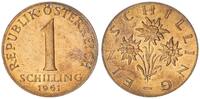 Österreich 1 Schilling 1961 fast Stempelglanz