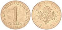Österreich 1 Schilling 1961 fast Stempelglanz