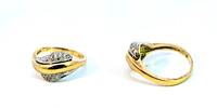 585 Gold Ring mit Diamanten 4,57g, Ringgröße 56 -