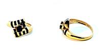 585 Goldring mit Saphiren, 14Karat Gold, Ringgröße 54 -