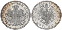 Deutsches Kaiserreich - Hamburg 2 Mark Hansestadt - 2 Reichsmark - kleiner Adler -