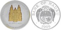 Nauru 10 Dollar Skulpturmünze 1 Unze Silber - Spanien Santiago de Compostela -