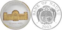Nauru 10 Dollar Skulpturmünze 1 Unze Silber - Reichstag -