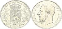 Belgien 5 Franc, 5 Franken Belgien-Belgium 5 Francs 1869 Silber Leopold II -