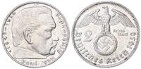 3. Reich - Deutschland 2 Mark Paul von Hindenburg -