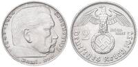 3. Reich - Deutschland 2 Mark Paul von Hindenburg -