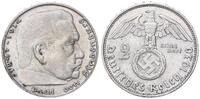 3. Reich - Deutschland 2 Mark Paul von Hindenburg besseres Jahr -
