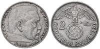3. Reich - Deutschland 2 Mark Paul von Hindenburg besseres Jahr -