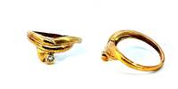 585 Gold Ring mit Diamant (0,05 Karat), Ringgröße 56 -