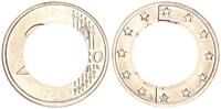 Luxemburg 2 Euro Fehlprägung : nur Außenring mit Randschrift -