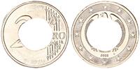 Deutschland 2 Euro Fehlprägung : nur Außenring ohne Randschrift -