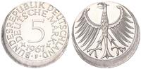 Deutschland 5 DM J.387 Silber Kursmünze Fehlprägung 15% dezentriert -