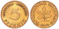 Deutschland - BRD 5 Pfennig mit Querstrich im G -