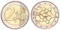 Belgien 2 Euro Fehlprägung: Atomium, Stempeldrehung 90° nach rechts -