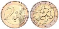 Belgien 2 Euro Fehlprägung: Atomium, Stempeldrehung 40° nach rechts -