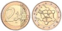 Belgien 2 Euro Fehlprägung: Atomium, Stempeldrehung 110° nach rechts -