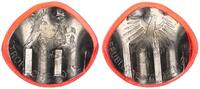 Bundesrepublik Deutschland 5 Euro Tropische Zone nur auf Innenteil geprägt,und kurios verformt -